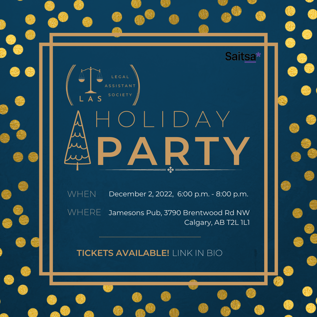 UPCOMING EVENT: HOLIDAY PARTY